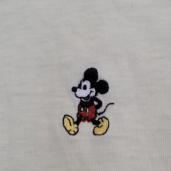 Vintage 90s Mickey-Mouse Polo Shirt M/L 21x26 Yellow Cartoon - Picture 13 of 16